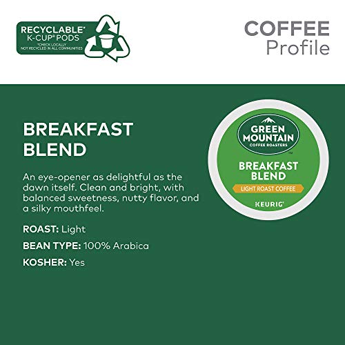 Green Mountain Coffee Roasters Breakfast Blend, Single-Serve Keurig K-Cup Pods, Light Roast Coffee Pods, 24 Count (Pack… - Image 4