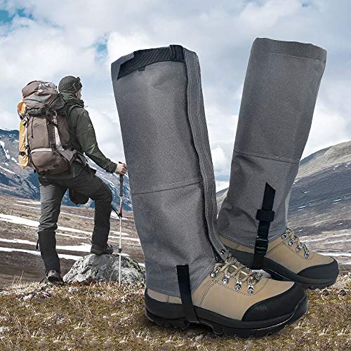 Leanking Outdoor Gamaschen, Gamaschen Gaiter wasserdichte Gamaschen Gaiter für Outdoor-Hosen zum Wandern, Klettern und Schneewandern Wandernde Gehende Kletternde Jagd-Schnee Legging Gamaschen 1 Paar