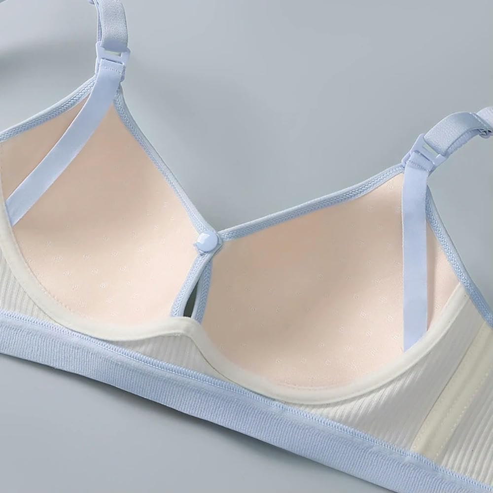 ZBDP - Reggiseno premaman per allattamento, senza ferretto, aperto sul davanti, con coppe di supporto estive, morbido e confortevole, per gravidanza