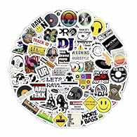 HIGH QUALITY - You can be sure that only high-quality vinyl is used for Dj stickers. Our stickers are made of durable vinyl material, ensuring long-lasting adhesion and vibrant colors. STICKER SHEETS - Dj sticker pack contains several sheets. Sticker...