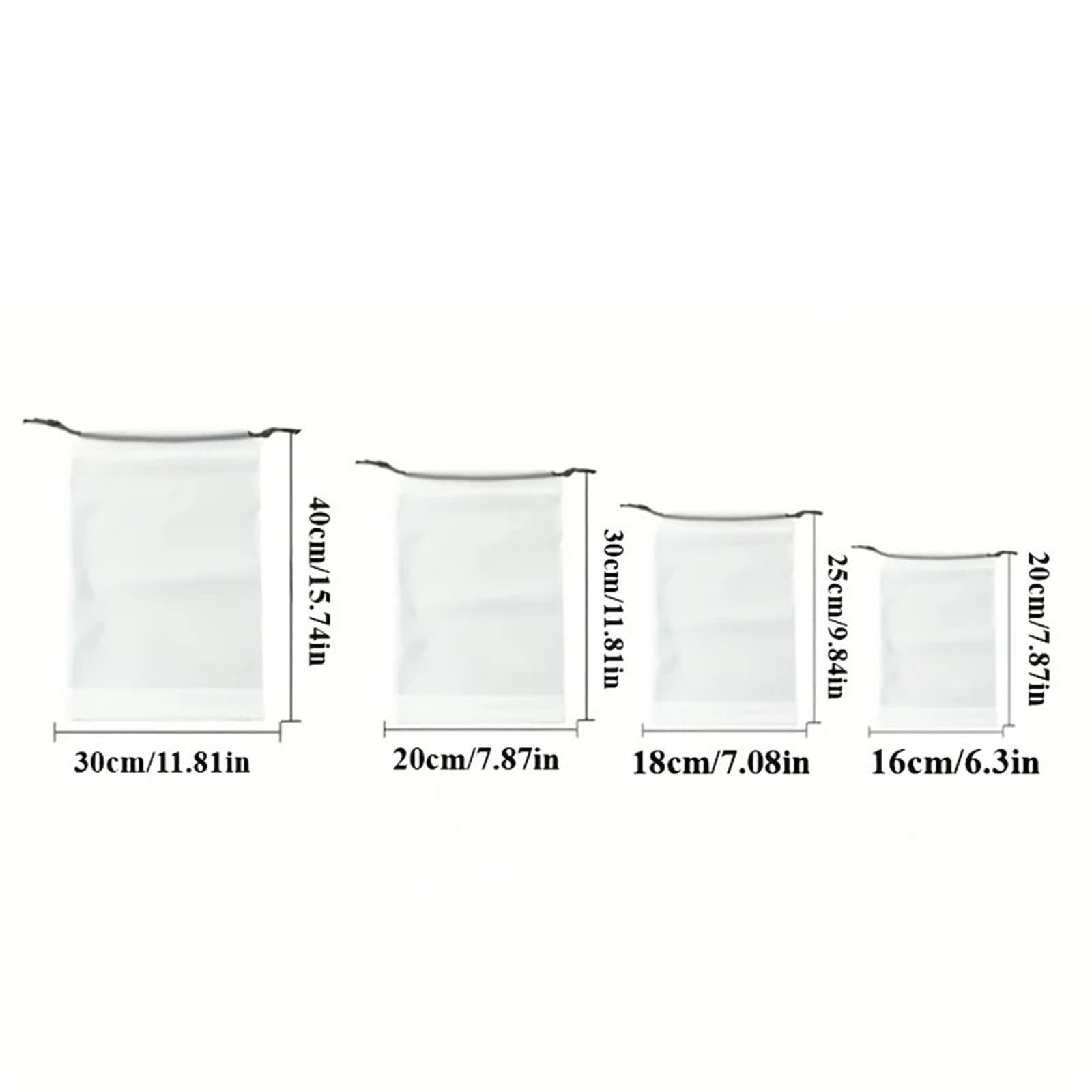40-teiliges Reise-Schuhtaschen-Set, transparente Aufbewahrungs-Schuhtaschen, tragbare große Schuhtaschen mit Kordelzug, Unisex-Reiseutensilien Für Reisen(30 * 40CM)