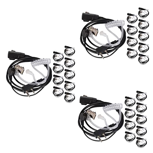 Kit écouteur tube acoustique transparent anti-bruit pour talkie-walkie UV-5R (30 pièces)