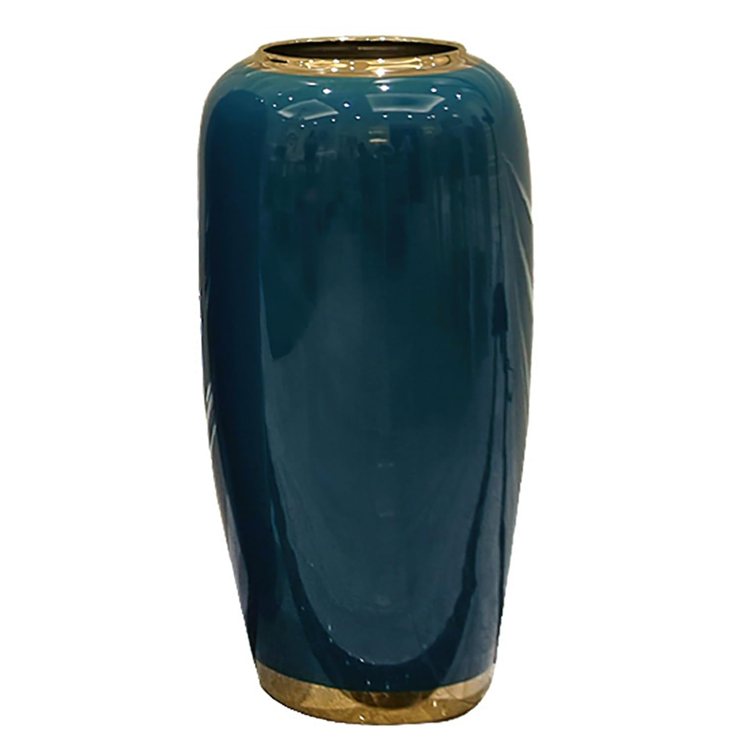 asdchZen Tall Floor Vase, 31.4 Inches/80Cm Large Floor Ceramic Flower Vase, Handmade Vase For Decorative Branches And Dried Flowers, Living Room, Office, Entryway, Wedding Gift,24x50cm