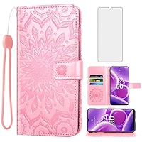 Asuwish Phone Case For Nokia G42 5G / Nokia G310 5G (6.56") Zipper Wallet Detachable Cell Cover With Screen Protector Crossbody Lanyard Strap Flip Card Holder Slot NokiaG42 NokiaG310 Rose Gold - View #8
