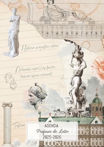Agenda del Profesor de Latín: Cuaderno para docentes tamaño A4 con planificador semanal y mensual