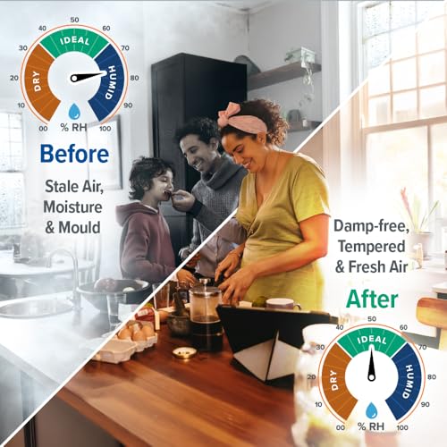 Dryzone PIV Unit with HEATER | Quiet Loft Whole-House Positive Input Ventilation System for 1-5 Bedrooms | Filters Air to Stop Condensation & Damp, Prevent Mould | Complete Home Ventilation Kit - Image 2