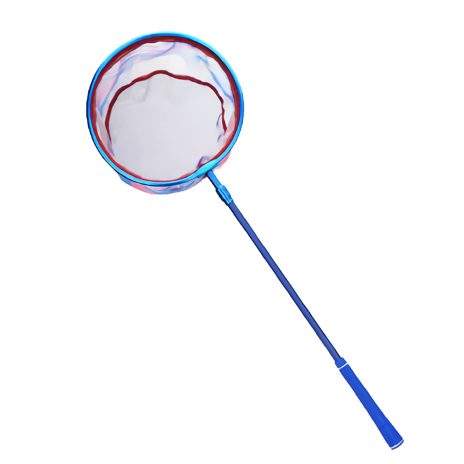 sunyu Épuisette de Pêche Télescopique, Épuisette Pliable Portable Long Manche pour Pêche à la Carpe, à la Carpe, à la Truite - Blue