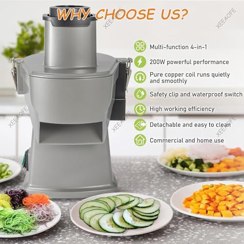 Máquina cortadora automática de papas y cebolla multifuncional miniatura 6