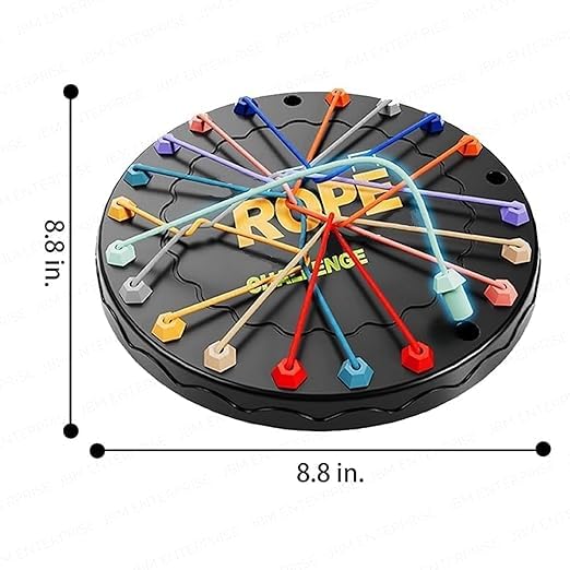 YAVRIXZ Educational Rope Challenge Toys - Indoor Games for Kids 7-14 Years - Engaging Board Games for Family - Gift for Both Boys & Girls Age 8-10 - Develops Motor Skills & Problem Solving 1