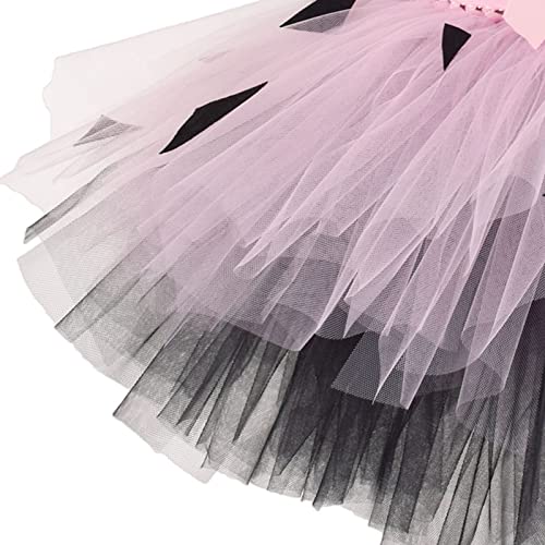 Toddler 2 Piece Cute Dress Tutu Outfits Girls Halloween Dog Sleeveless Caveman Historical Theme Mesh Tulle Dresses4