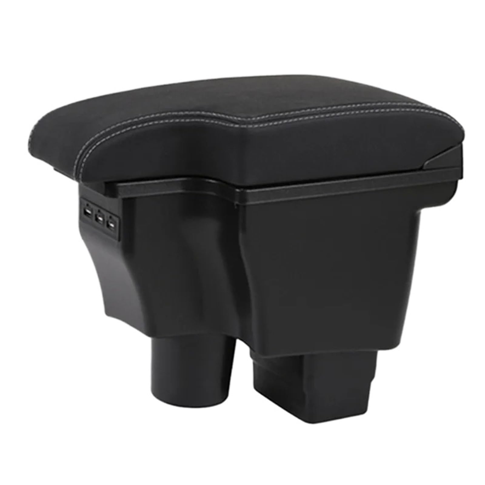 Umdjju B3 Real Corium For Mazda For Cx-3 For 2 For Skyactiv Car Armrest Box Storage Charging With Usb Dedicated Retrofit Interior Accessories Car Centre Console Armrest Box(B3 Real Corium)