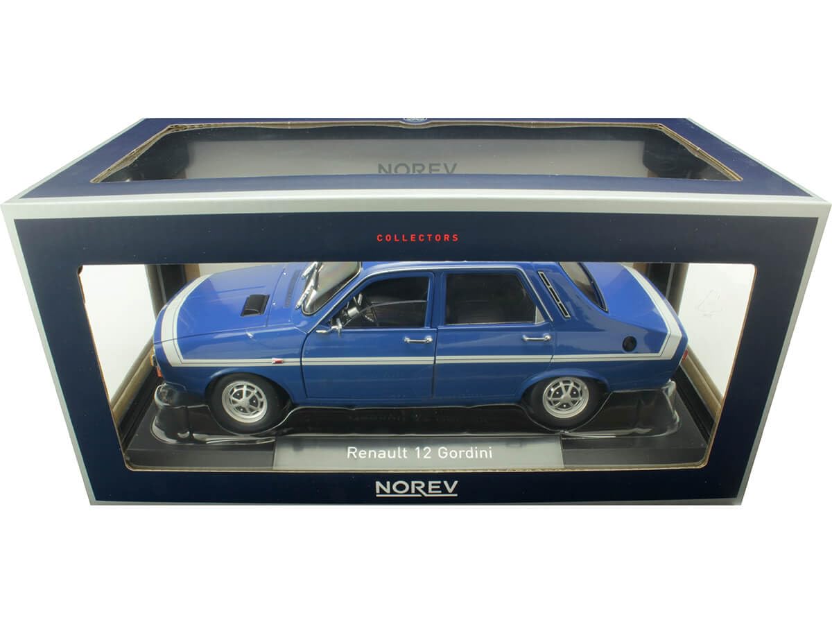 Renault 12 Gordini Without Bumpers 1971 Bleu-de-France Blue 1:18