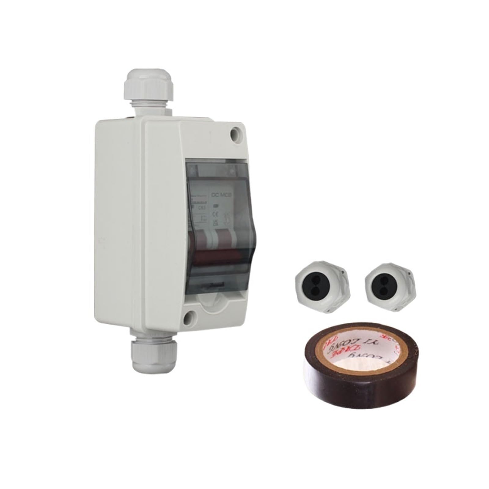 Boîte de combinaison photovoltaïque avec interrupteur d'isolation 16A et disjoncteur 3P