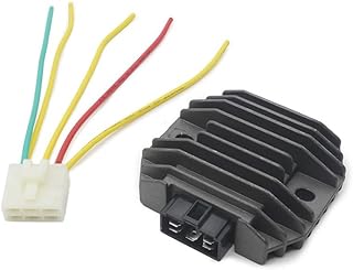 HaIlm Motorcycle Voltage Regulator For Yam&aha YZF600 XP500 T-MAX 500 TDM850 FZR600 FZ6 FZ6N FZ6S V-STAR XVS400 DS400 R1 R6 Motorcycle Voltage Regulator Rectifier (Color : Dark Grey)