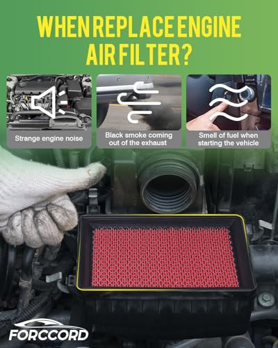 Image of 2-Pack Engine Air Filter Fits for Buick LaCrosse L4 2.5L 2019 2018, Malibu L4 1.5L 2025-2016, Malibu L4 1.8L 2019-2017 Air Filter Replacement 23430312 Car Accessories