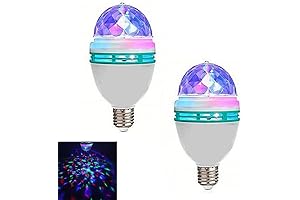 2-pack RGB Rotating Strobe Light Bulbs