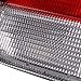 4 DOOR - RED AND CLEAR TAIL LIGHTS Made for and Compatible with 96-98 HONDA CIVIC