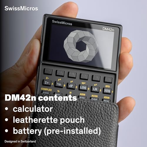 image for SwissMicros DM42n RPN Calculator – HP 42S Inspired | 34-Digit Precis