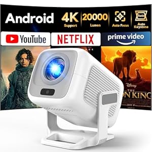 Mini Beamer, AKIYO O1 Beamer Klein Full HD 1080P Unterstützt mit 50% Zoom, 10000L Tragbarer Outdoor Projektor für iOS, Android, Beamer Heimkino Kompatibel mit Smartphone/HDMI/USB/TV Stick (mit Stativ)