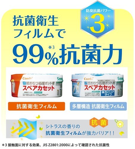 Amazon.co.jp: コンビ ニオイ・クルルンポイ 紙おむつ処理ポット用