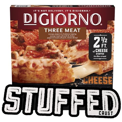 Digiorno Frozen Pizza, Stuffed Crust, Three Meat Pizza, Quick Dinner For Family, Easy Dinner