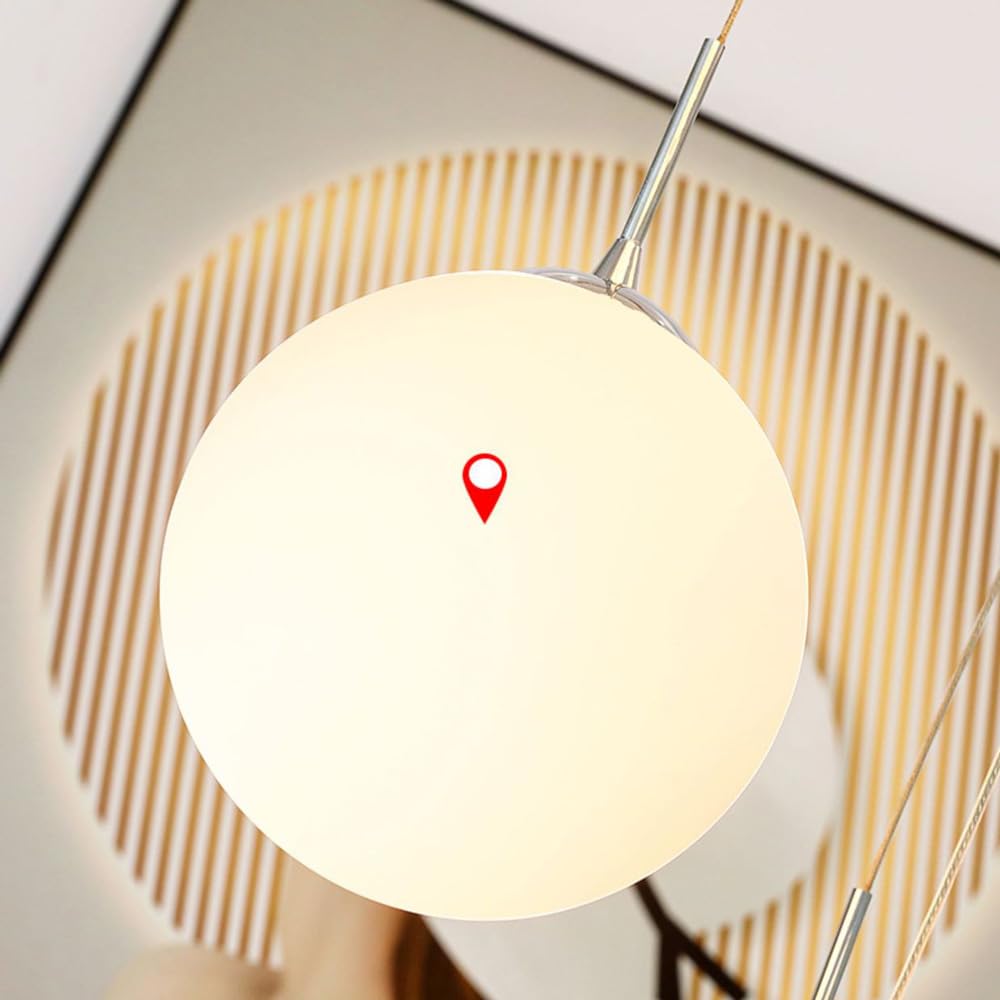 Lampadario a 15 Sfere per Scale per soffitti Alti, Lampada a Sospensione Lunga Dorata, lampadario a Bolle in Vetro Smerigliato, lampadario Cromato in Stile Moderno di metà secolo,