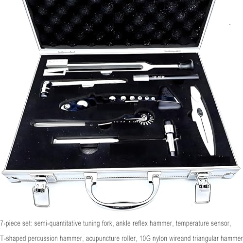 Set neurológico de 7 piezas con martillo reflejo y estuche miniatura 2