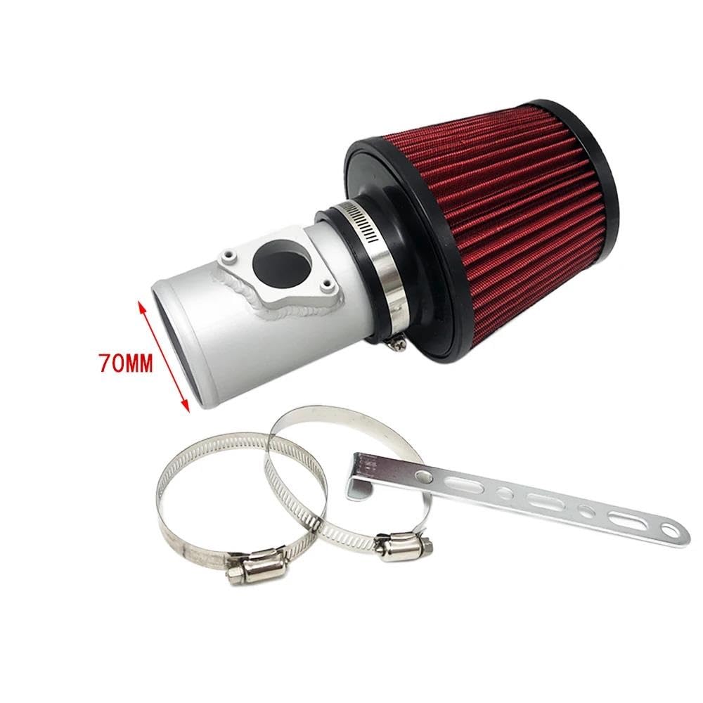 Tubo De Filtro De Aire Kit Tubería Aluminio Plateado Con Filtro Entrada Aire Frío Para Lexus Para Toyota Para Mazda Motor Aire AdmisióN Manguera Tubo