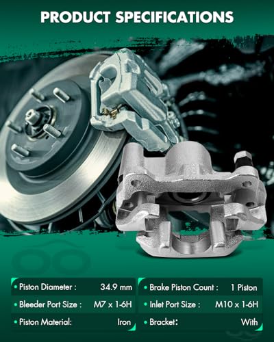Image of SCITOO Rear Left+Right Brake Calipers With Bracket 19B2950 19B2951 Compatible For Scion tC 2005-2010
