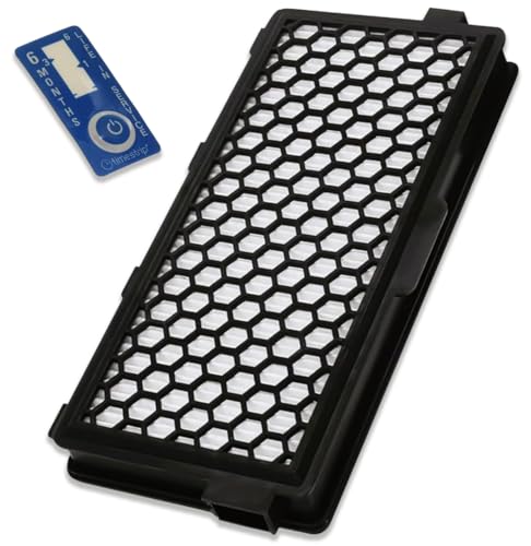 SF-AA50 for Miele Vacuum Active AirClean Filter with Timestrip for Miele AirClean Filters Compatible with Miele S4 S5 S6 S8 S4000 S5000 S6000 S8000 Complete C2 C3 Compact C1 C2 Vacuum Activated carbon