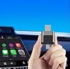 Kablosuz CarPlay ve Android Auto Adaptörü Mini Ergonomik 2in1