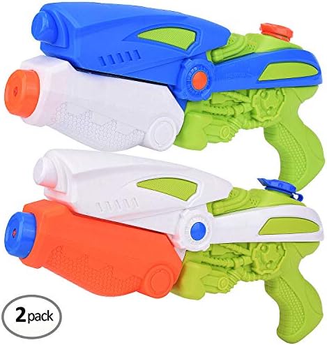 FEEBRIA Super Blaster Water Gun Soaker for Children Adults 2 Pack (Orange)