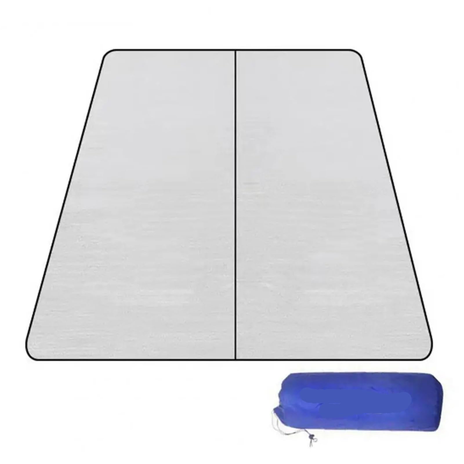 Tapis Isolant en Mousse de Papier d'aluminium, for Camping Pique-Nique Voyage extérieur Multicolore