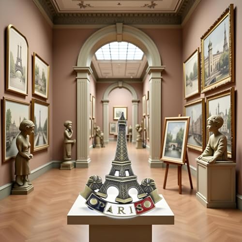 Imanes Decorativos Torre Eiffel Metal 3D Pack 2 Piezas miniatura 2