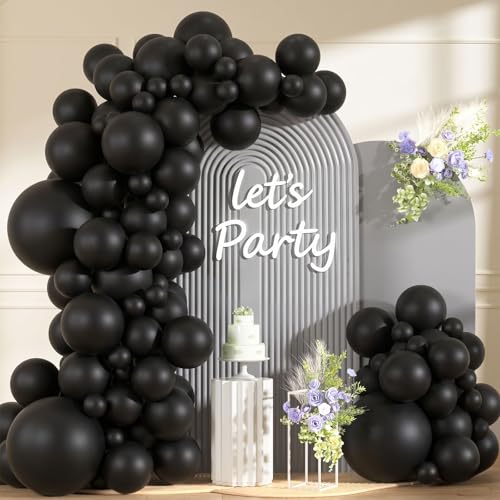 99Pcs Black Balloon Arch Kit - 18/12/10/5 inch Different Sizes Balloons