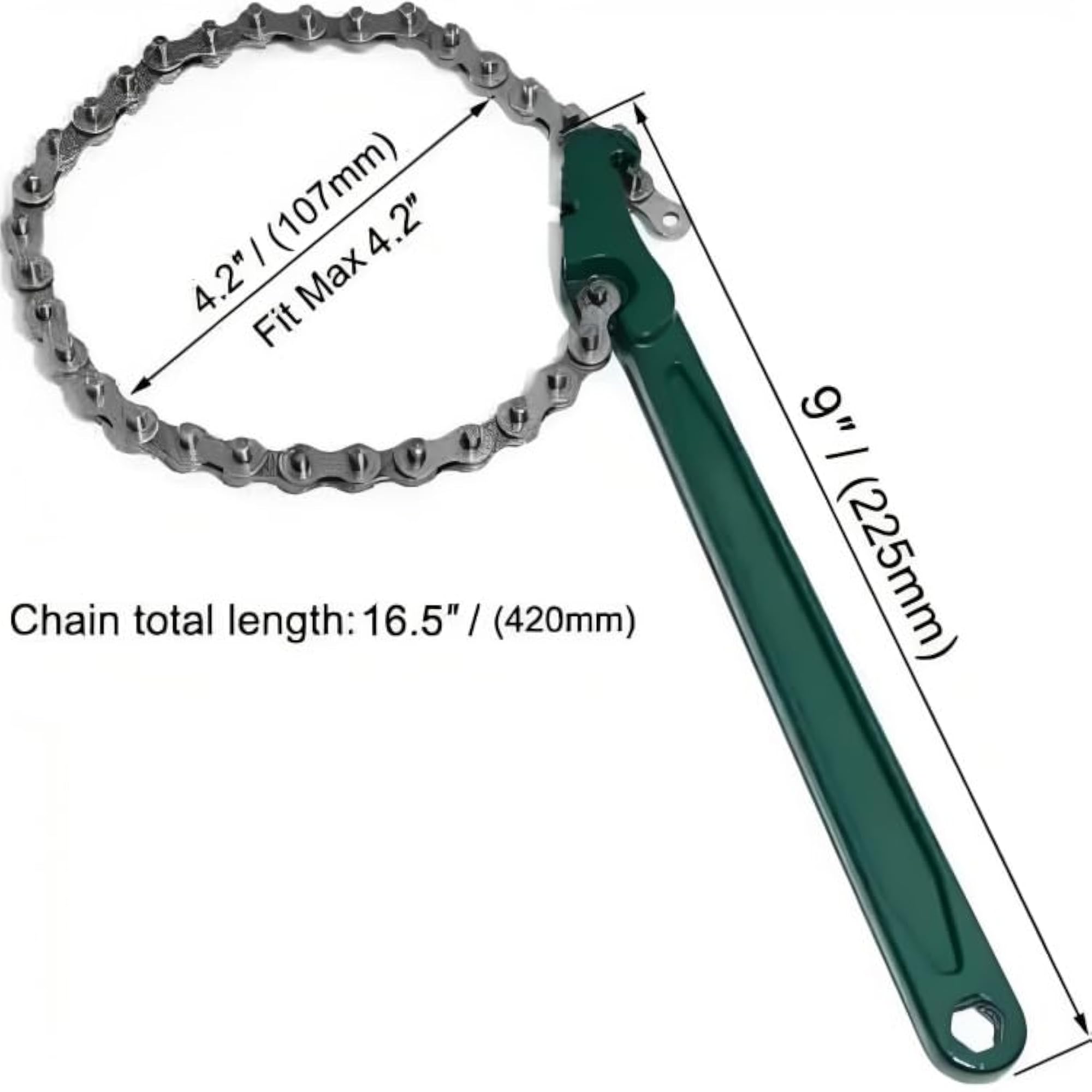 Heavy Duty Chain Wrench for Pipe Fittings, 12 Inch