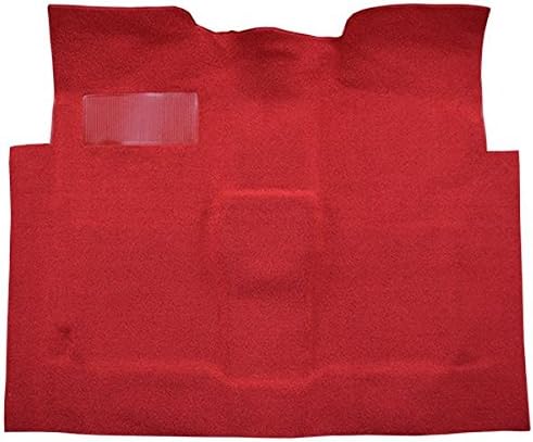 Alfombra automotriz compatible con camioneta Chevrolet de cabina estándar 1960 a 1966, 2 WD automática (túnel bajo de 3 pulgadas) (501-negro 8020