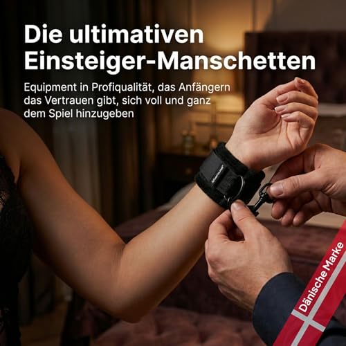 Obaie Handschellen für Sexspiele - Weiche Handfesseln mit sicherem Halt – Verstellbare & Gepolsterte Sex Handschellen für Sexspiele und Bondage – BDSM Sex Spielzeug für Paare - Extrem Soft