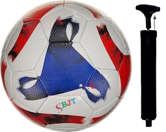 Image of Football for All Ages Suited for The Grass Fields | PU | Suitable for Grass |Practice Ball | Soccer Ball | for Men /Women | Football Size - 5 (TRO with Pump-01)