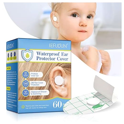 Orejeras impermeables, tapones para los oídos impermeables, Orejeras desechables impermeables para duchas y protección contra la natación Oreja interior 60 piezas, 4,5x7cm