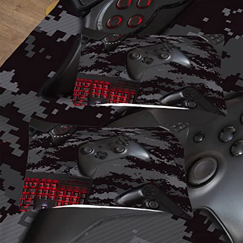 Tailor Shop Gaming Comforter Set Queen Size For Boys, Black Camouflage Gamer Bedding Sets For Boys Kids Teenage, All Season 3 Piece Gaming Bed Set With 1 Comforter And 2 Matching Pillowcases…… #TOP3