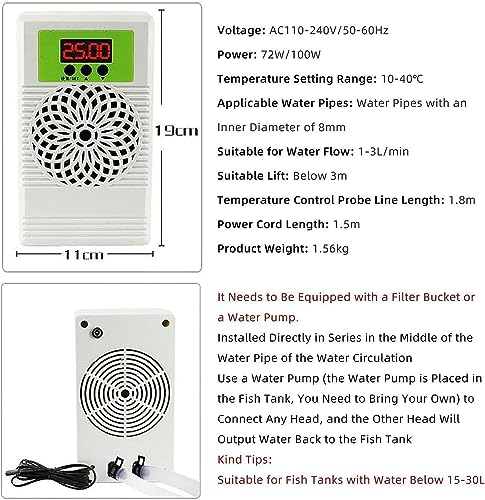 Refroidisseur eau 100W pour aquarium à régulation thermique stable - 7