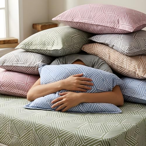 Image of Mush Aura Collection 300 TC Bamboo Bedsheets King Size with Pillow Case | Cooling & Breathable Bedsheets King-Size, Ultra Soft Bamboo Bed Sheet Set for Kingsize Bed (Soft Grey)