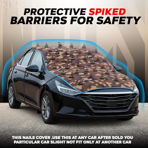 Image of Dog Protection Nail Cover for Maruti Suzuki Dzire, 100% Waterproof Long Lasting Anti-Climb Design to Stop Street Dogs & Monkeys from Sitting &Climbing on Bonnet, Roof, or Dicky