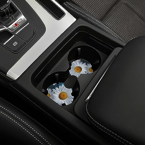 Portavasos para Auto 2 Piezas Flores Daisy Antideslizante miniatura 6