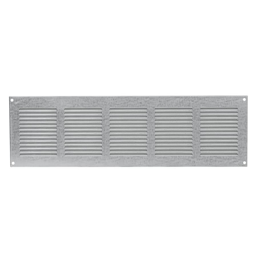 Galvanised Steel Air Vent Grille 500mm x 150mm Fly Screen Flat Louvre Duct Cover