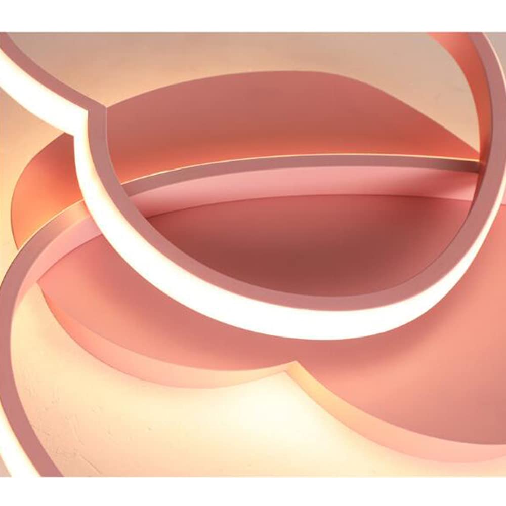 Deckenleuchte LED Moderne Herzförmige Kinderlampe Kinderzimmer Deckenlampe Dimmbar Mit Fernbedienung Schlafzimmer Jungen Mädchen Wohnzimmer Pendellampe Innenleuchter,Rosa
