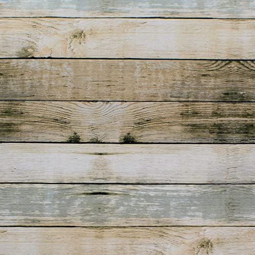 ORYX 5544036 Nappe en Toile cirée Ronde avec Motif de Planches en Bois Imperméable, Anti-Taches, en PVC, 140 cm de diamètre pour l’intérieur et l’extérieur Cover