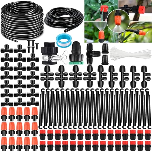 Système d'irrigation Jardin, Kit d'Irrigation Goutte à Goutte Automatique Jardin, 50M+15M – Installation Plug & Play avec Raccords Rapides, Arrosage...