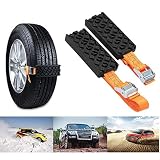 ★  Cómo funciona: Estas cadenas de tracción para neumáticos pueden ayudar a mantener la tracción de tus neumáticos en la nieve, el hielo, la arena o el barro. El kit de emergencia es perfecto para el invierno e imprescindible para cazadores y exploradores.